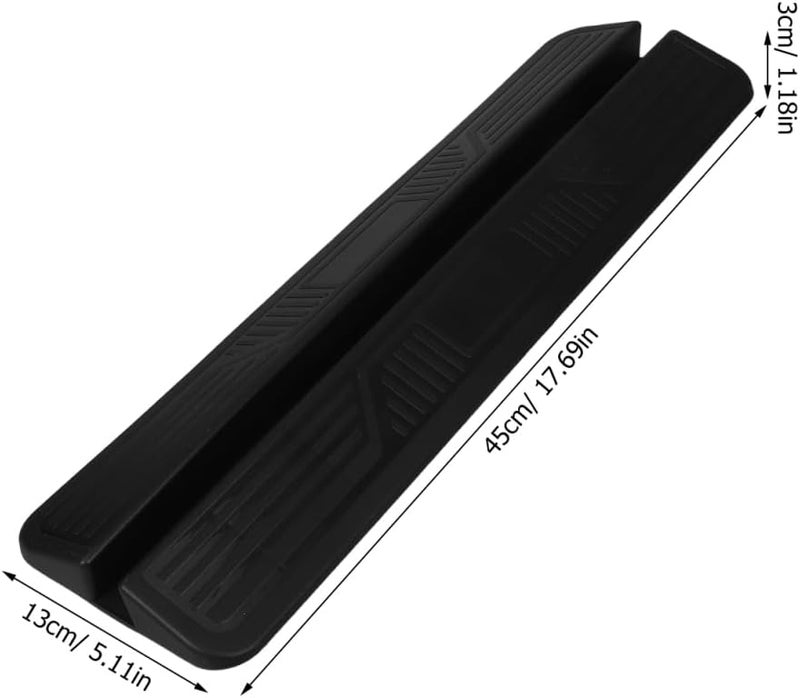 CHILDWEET Baby Gate Pedal Accessory Black Pp Plastic Door Ramp Support Feet for Home Safety Gate Reinforcement Easy Installation Stairway Pet Kick Plate - Image 4
